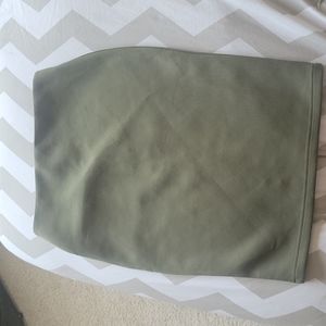 Army green skirt